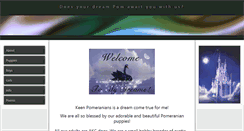 Desktop Screenshot of keenpomeranians.com